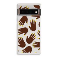 Hands dark: Google Pixel 6 Pro Transparant Hoesje