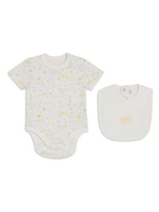 Off-White Kids trousseau de naissance à imprimé graphique - Blanc