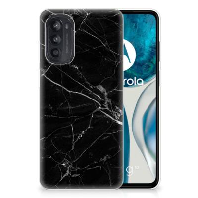 Motorola Moto G52/G82 | TPU | Siliconen hoesje | Marmer Zwart - Origineel Cadeau Vader