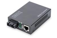 Digitus Fast Ethernet, RJ-45/SC netwerk media converter 100 Mbit/s 1310 nm Multimode Zwart - thumbnail