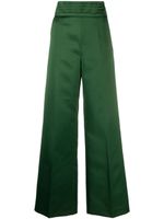 Viktor & Rolf pantalon plissé à taille haute - Vert