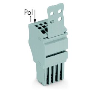 WAGO 2020-110/135-000 Connector, female Grijs 25 stuk(s)