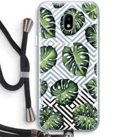 Geometrische jungle: Samsung Galaxy J3 (2017) Transparant Hoesje met koord