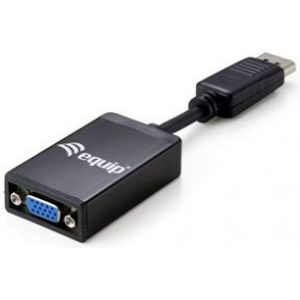 Equip 133435 DisplayPort VGA Zwart kabeladapter/verloopstukje