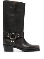 Paris Texas bottes Roxy d'inspiration western 45 mm - Noir