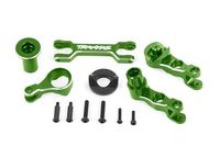 Traxxas - Steering bellcranks (left & right)/ draglink (6061-T6 aluminum, green-anodized) (fits X-Maxx) (TRX-7746-GRN)