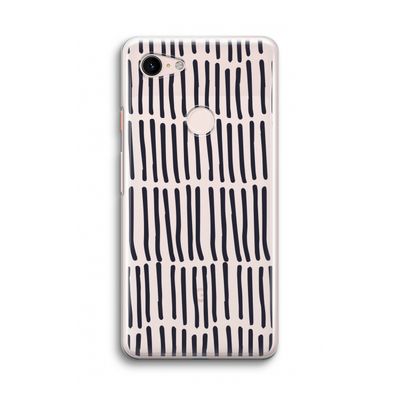 Moroccan stripes: Google Pixel 3 Transparant Hoesje