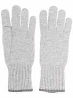 Brunello Cucinelli gants en maille - Gris - thumbnail