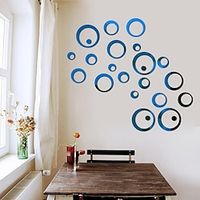 acryl cirkel spiegel stickers, geassorteerde polka dot spiegel muurstickers voor woonkamer, wand decor miniinthebox