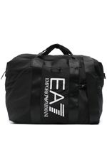 Ea7 Emporio Armani sac fourre-tout zippé à logo imprimé - Noir