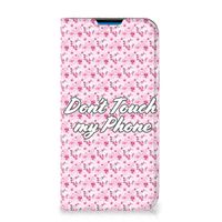 iPhone 14 Pro Max Design Case Flowers Pink DTMP - thumbnail