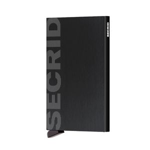 Secrid Cardprotector Kaarthouder Logo Brushed Black