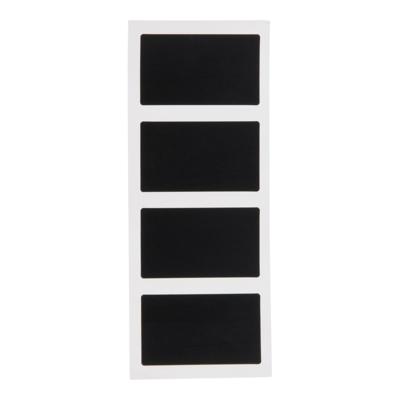 Krijtbord stikkers - 8x stuks - rechthoek - 4.5 x 8 cm - zelfklevend labels Krijtbord stikkers - 8x stuks - rechthoek - 4.5 x 8 cm - zelfklevend labels