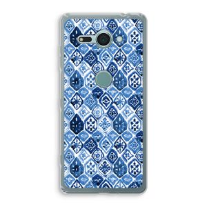 Blauw motief: Sony Xperia XZ2 Compact Transparant Hoesje