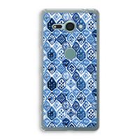 Blauw motief: Sony Xperia XZ2 Compact Transparant Hoesje