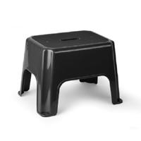 Plasticforte Keukenkrukje/opstapje - 40 x 30 x 28 cm - zwart - Keuken/badkamer verhoger