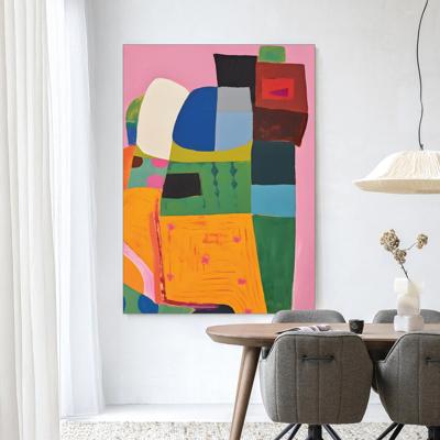 Urban Cotton Wandkleed 'Fields Of Colour' 110 x 145cm in Frame - black