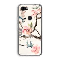 Japanse bloemen: Google Pixel 3a Transparant Hoesje