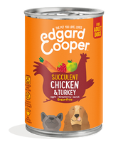 Edgard & Cooper Kip & Kalkoen hond blik 400 gram