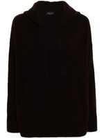 Roberto Collina hoodie en laine - Marron