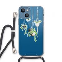 Hang In There: iPhone 13 mini Transparant Hoesje met koord