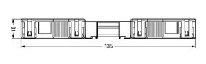 WAGO 770-133 Netstekker WINSTA MIDI Stekker, recht Totaal aantal polen: 3 25 A Wit 25 stuk(s)
