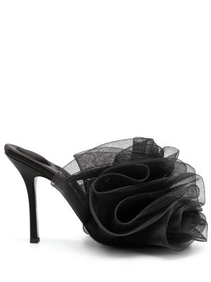 Alexander Wang mules à fronces - Noir
