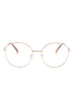 Miu Miu Eyewear lunettes de vue à monture ronde métallique - Or