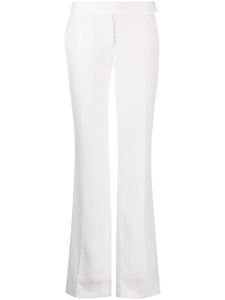 Stella McCartney pantalon droit à taille haute - Blanc