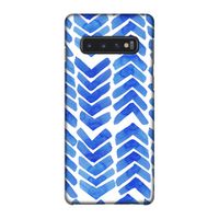 Blauwe pijlen: Samsung Galaxy S10 4G Volledig Geprint Hoesje