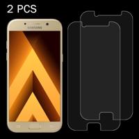 2 stuks voor Galaxy A7 (2017) / A720 0 26 mm 9H oppervlaktehardheid 2.5D explosieveilige gehard glas niet-volledig scherm Film