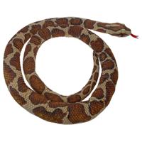 Cornelissen Birmese Pyhon slang knuffel - 300 cm - bruin - slangen - pluche dierenknuffels