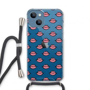 Lipjes: iPhone 13 mini Transparant Hoesje met koord