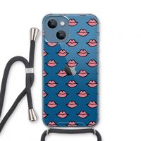 Lipjes: iPhone 13 mini Transparant Hoesje met koord