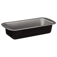 Cake bakken bakvorm/bakgerei Backery Pro - metaal - met anti-aanbak laag - zwart - 29 x 13 x 6 cm