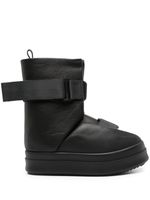 Rick Owens bottines en cuir à boucles - Noir