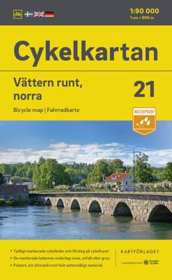 Fietskaart 21 Cykelkartan Vättern runt, norra | Norstedts Fietskaart 21 Cykelkartan Vättern runt, norra | Norstedts