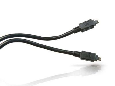 Conceptronic CC44FW18 FireWire 400 Cable, 4-p 1.8m, Black, M/M, 400 Mbit/s, IEEE 1394/1394a
