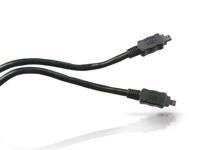Conceptronic CC44FW18 FireWire 400 Cable, 4-p 1.8m, Black, M/M, 400 Mbit/s, IEEE 1394/1394a