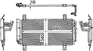 Condensor, airconditioning AC714000S