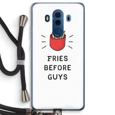 Fries before guys: Huawei Mate 10 Pro Transparant Hoesje met koord