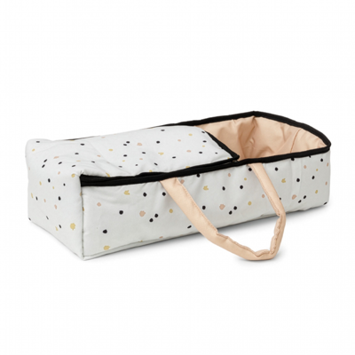 Poppenreiswieg Wit Abrikoos - 49 cm