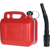 Rode brandstof jerrycan 5 liter met schenktuit