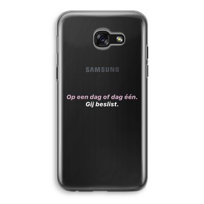 gij beslist: Samsung Galaxy A5 (2017) Transparant Hoesje