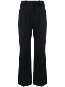 Claudie Pierlot pantalon évasé à taille mi-haute - Bleu