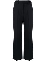 Claudie Pierlot pantalon évasé à taille mi-haute - Bleu