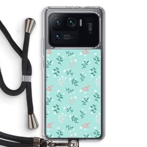 Small white flowers: Xiaomi Mi 11 Ultra Transparant Hoesje met koord