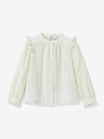 Geborduurde blouse voor meisjes CYRILLUS ecru