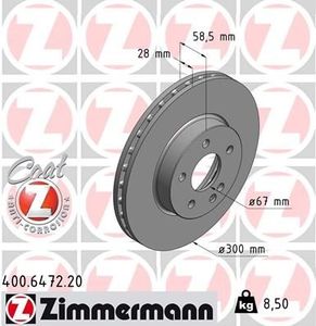 Remschijf Coat Z 400647220