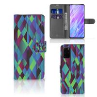 Samsung Galaxy S20 Plus | Book Case | Abstract Green Blue